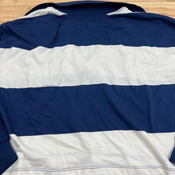 Women's Striped Long Sleeve Oakland Graphic Polo T-Shirt - Size Medium - NWT - Picture 6 of 7